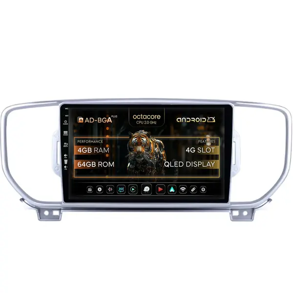Navigatie Kia Sportage (2016-2018), Android, A-Octacore 4GB RAM + 64GB ROM, 9 Inch - AD-BGA9004+AD-BGRKIT150V2-S