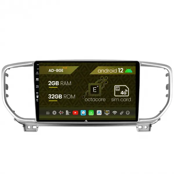 Navigatie Kia Sportage (2018+), Android 12, E-Octacore 2GB RAM + 32GB ROM, 9 Inch - AD-BGE9002+AD-BGRKIT150