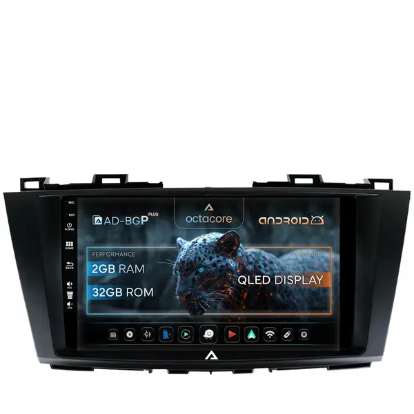 Navigatie Mazda 5 (2010-2015), Android, P-Octacore 2GB RAM + 32GB ROM, 9 Inch - AD-BGP9002+AD-BGRKIT323