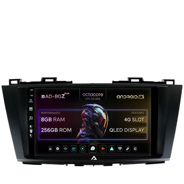 Navigatie Mazda 5 (2010-2015), Android, Z-Octacore 8GB RAM + 256GB ROM, 9 Inch - AD-BGZ9008+AD-BGRKIT323