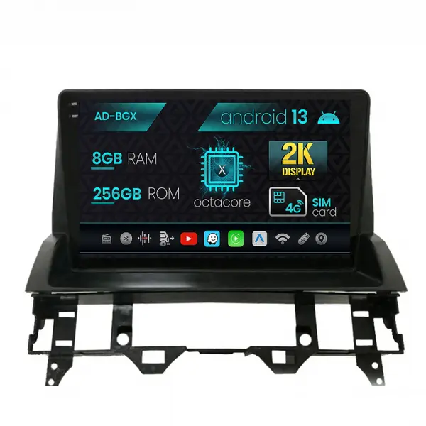 Navigatie Mazda 6 (2002-2008), Android 13, X-Octacore 8GB RAM + 256GB ROM, 10.36 Inch - AD-BGX10008+AD-BGRKIT321V2