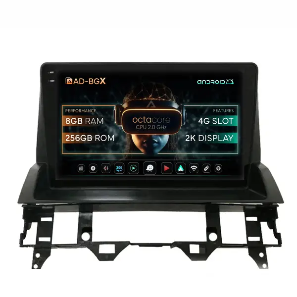 Navigatie Mazda 6 (2002-2008), Android, X-Octacore 8GB RAM + 256GB ROM, 10.36 Inch - AD-BGX10008+AD-BGRKIT321V2
