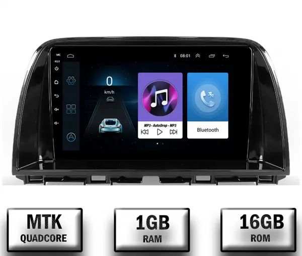 Navigatie Mazda CX-5 (2012-2015), Android 10, P-Quadcore 1GB RAM + 16GB ROM, 9 Inch - AD-BGP9001+AD-BGRKIT319