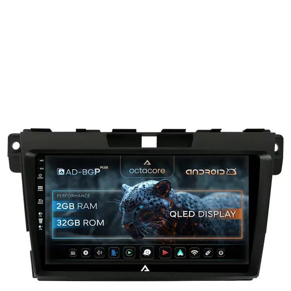 Navigatie Mazda CX-7 (2008-2013), Android, P-Octacore 2GB RAM + 32GB ROM, 9 Inch - AD-BGP9002+AD-BGRKIT326