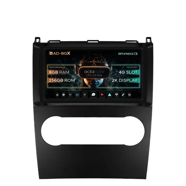Navigatie Mercedes Benz A B Class (2004-2011), Android, X-Octacore 8GB RAM + 256GB ROM, 9.5 Inch - AD-BGX9008+AD-BGRKIT420