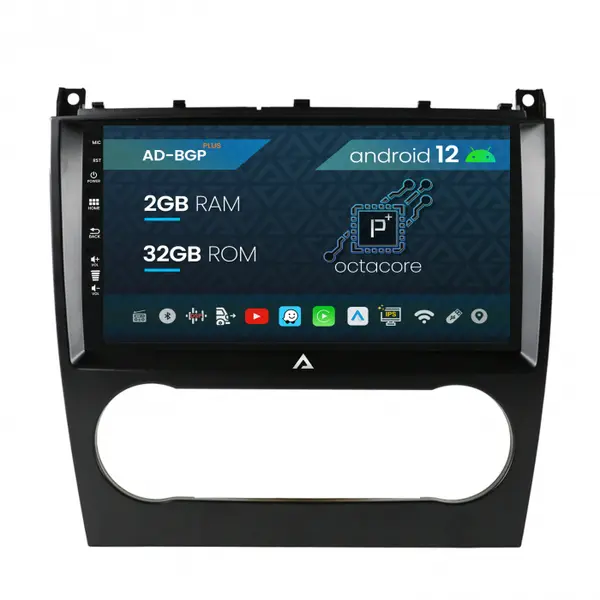 Navigatie Mercedes Benz G-Class W463 (2009-2012), Android 12, P-Octacore 2GB RAM + 32GB ROM, 9 Inch - AD-BGP9002+AD-BGRKIT414v2