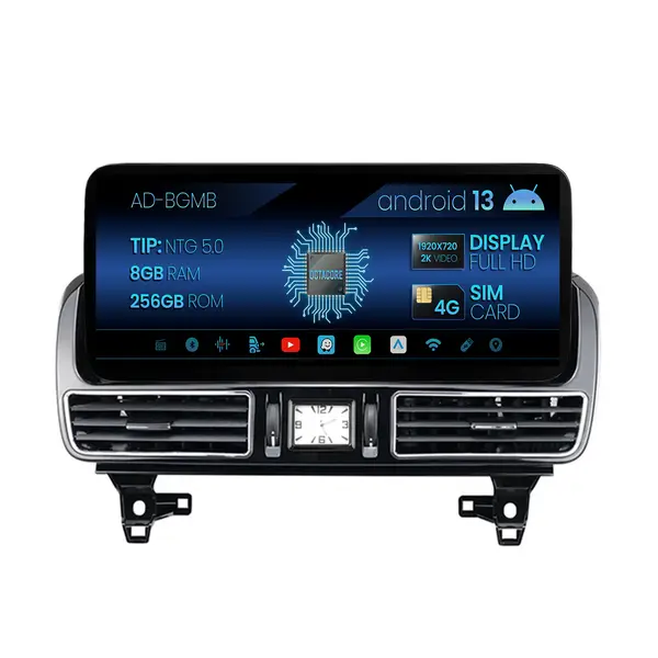 Navigatie Mercedes Benz GLE W166 GLS X166 (2016-2018), NTG 5.0, Android 13, MB-Octacore, 8GB RAM + 256GB ROM, 12.3 Inch -