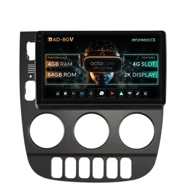 Navigatie Mercedes Benz ML W163 (1998-2005), Android, V-Octacore 4GB RAM + 64GB ROM, 9.5 Inch - AD-BGV9004+AD-BGRKIT405V3