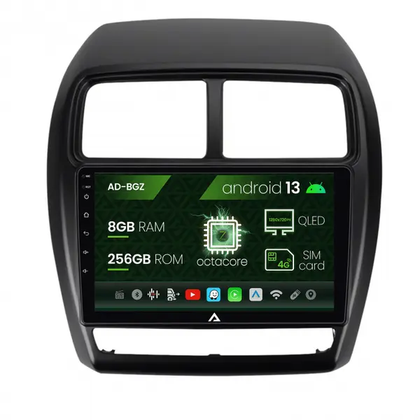 Navigatie Mitsubishi ASX (2016-2019), Android 13, Z-Octacore 8GB RAM + 256GB ROM, 9 Inch - AD-BGZ9008+AD-BGRKIT267V2