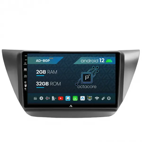 Navigatie Mitsubishi Lancer (2003-2007), Android 12, P-Octacore 2GB RAM + 32GB ROM, 9 Inch - AD-BGP9002+AD-BGRKIT282