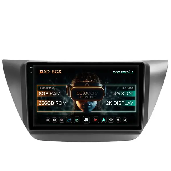 Navigatie Mitsubishi Lancer (2003-2007), Android, X-Octacore 8GB RAM + 256GB ROM, 9.5 Inch - AD-BGX9008+AD-BGRKIT282