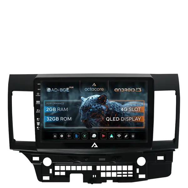Navigatie Mitsubishi Lancer (2007-2016), Android, E-Octacore 2GB RAM + 32GB ROM, 10.1 Inch - AD-BGE10002+AD-BGRKIT269