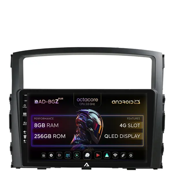 Navigatie Mitsubishi Pajero (2006-2014), Android, Z-Octacore 8GB RAM + 256GB ROM, 9 Inch - AD-BGZ9008+AD-BGRKIT271
