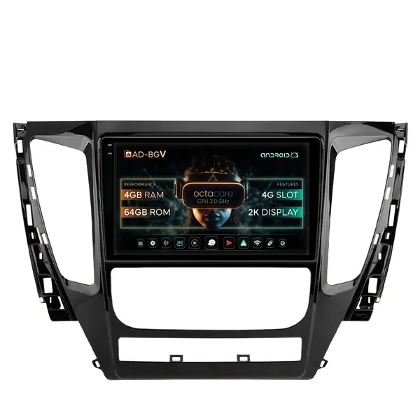 Navigatie Mitsubishi Pajero (2016-2018), Android, V-Octacore 4GB RAM + 64GB ROM, 9.5 Inch - AD-BGV9004+AD-BGRKIT270