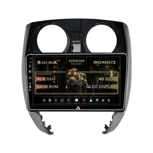 Navigatie Nissan Note (2012-2019), Android, A-Octacore 4GB RAM + 64GB ROM, 10.1 Inch - AD-BGA10004+AD-BGRKIT167