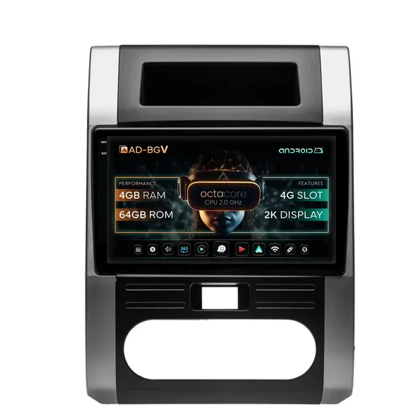 Navigatie Nissan X-Trail (2007-2013), Android, V-Octacore 4GB RAM + 64GB ROM, 10.36 Inch - AD-BGV10004+AD-BGRKIT160