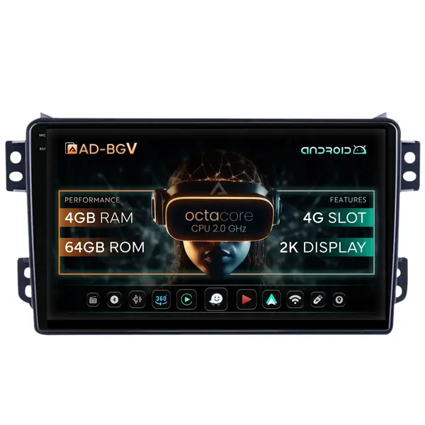 Navigatie Opel Agila Suzuki Splash (2007-2014), Android, V-Octacore 4GB RAM + 64GB ROM, 9.5 Inch - AD-BGV9004+AD-BGRKIT388V2