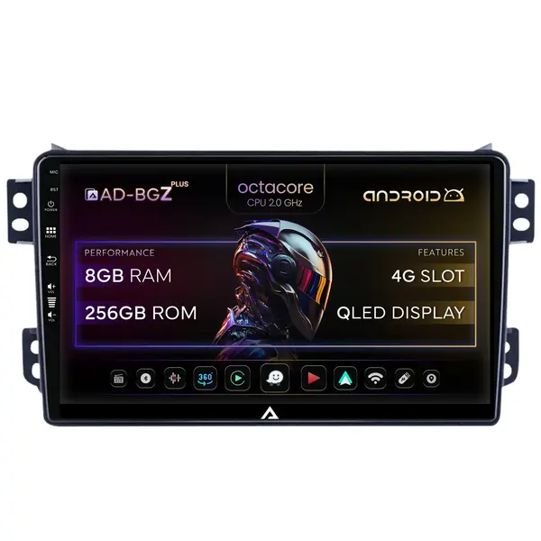 Navigatie Opel Agila Suzuki Splash (2007-2014), Android, Z-Octacore 8GB RAM + 256GB ROM, 9 Inch - AD-BGZ9008+AD-BGRKIT388V2