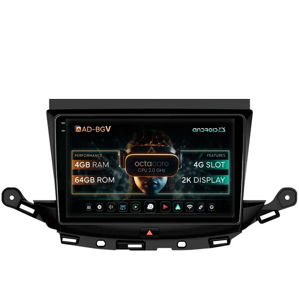 Navigatie Opel Astra K, Android, V-Octacore 4GB RAM + 64GB ROM, 9.5 Inch - AD-BGV9004+AD-BGRKIT251