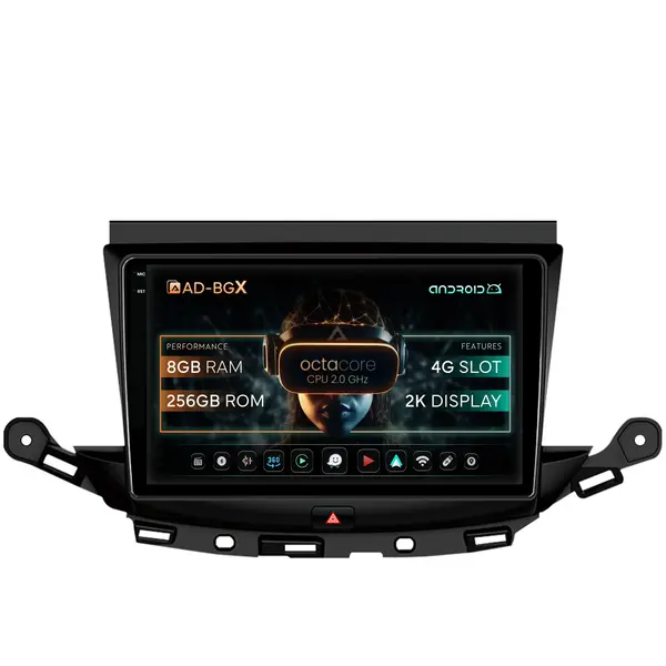 Navigatie Opel Astra K, Android, X-Octacore 8GB RAM + 256GB ROM, 9.5 Inch - AD-BGX9008+AD-BGRKIT251
