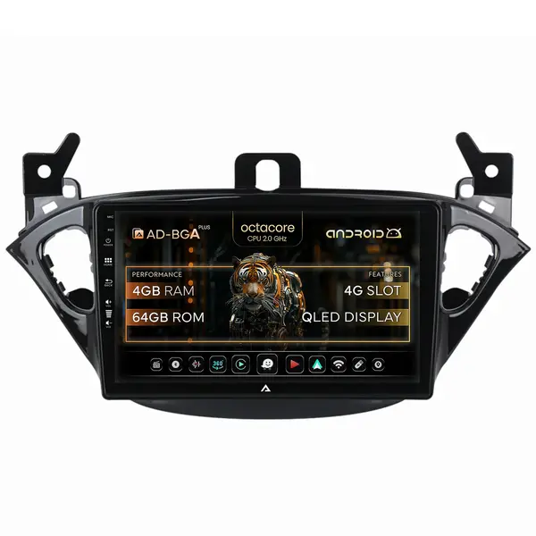 Navigatie Opel Corsa E Adam (2013-2019), Android, A-Octacore 4GB RAM + 64GB ROM, 9 Inch - AD-BGA9004+AD-BGRKIT387