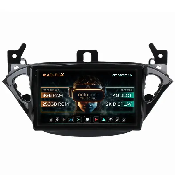 Navigatie Opel Corsa E Adam (2013-2019), Android, X-Octacore 8GB RAM + 256GB ROM, 9 Inch - AD-BGX9008+AD-BGRKIT387