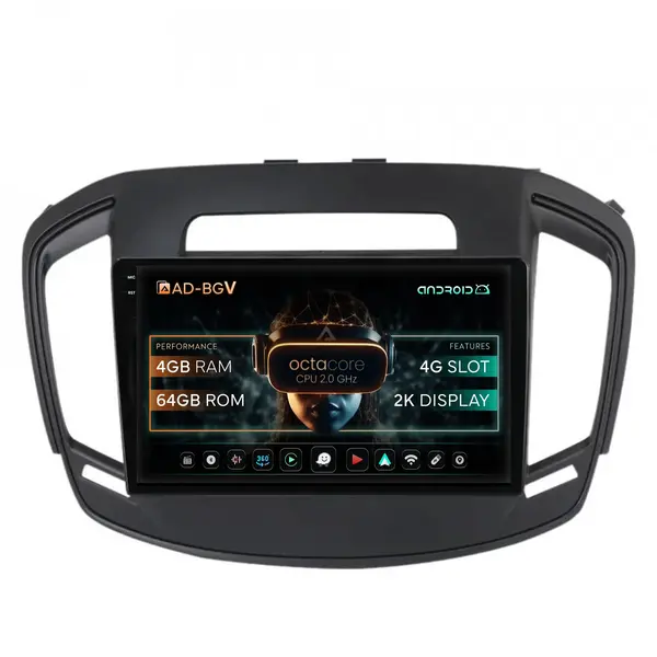 Navigatie Opel Insignia (2014-2016), Android, V-Octacore 4GB RAM + 64GB ROM, 9.5 Inch - AD-BGV9004+AD-BGRKIT249