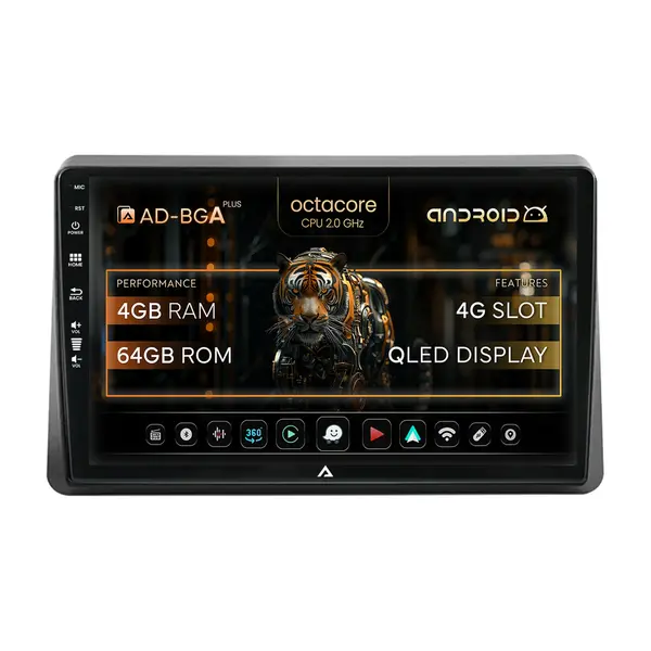 Navigatie Opel Movano Renault Master (2020-2024), Android, A-Octacore 4GB RAM + 64GB ROM, 10 Inch - AD-BGA10004+AD-BGRKIT377