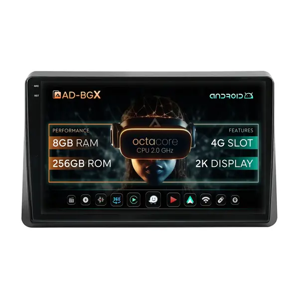 Navigatie Opel Movano Renault Master (2020-2024), Android, X-Octacore 8GB RAM + 256GB ROM, 10 Inch - AD-BGX10008+AD-BGRKIT377