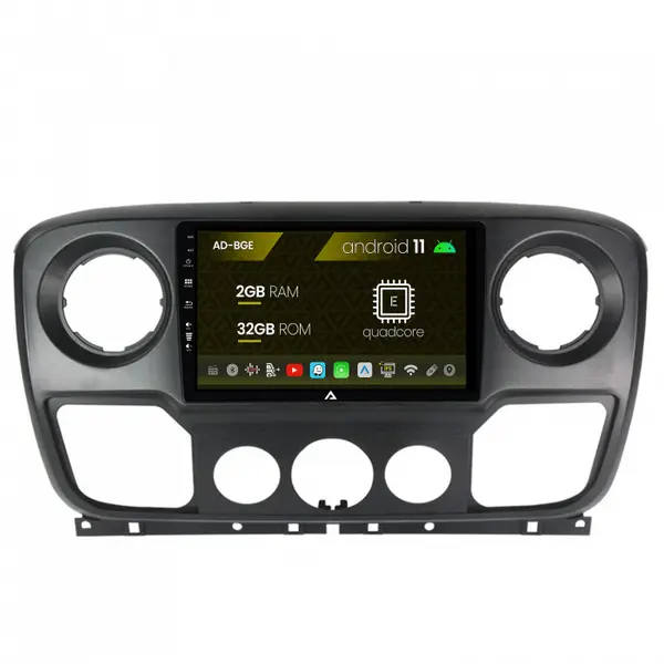 Navigatie Opel Movano Renault Master Nissan NV400 (2011-2021), Android 12, E-Octacore 2GB RAM + 32GB ROM, 10.1 Inch - AD-BGE10002+AD-BGRKIT388V2