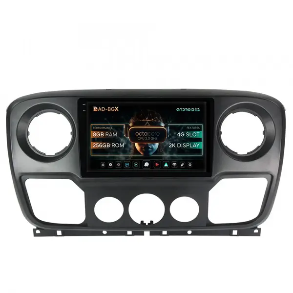 Navigatie Opel Movano Renault Master Nissan NV400 (2011-2021), Android, X-Octacore 8GB RAM + 256GB ROM, 10.36 Inch - AD-BGX10008+AD-BGRKIT388V2