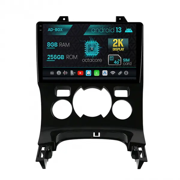 Navigatie Peugeot 3008 5008, Android 13, X-Octacore 8GB RAM + 256GB ROM, 9.5 Inch - AD-BGX9008+AD-BGRKIT259