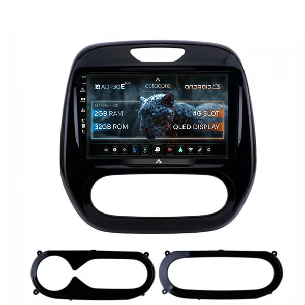 Navigatie Renault Captur (2013-2019), Android, E-Octacore 2GB RAM + 32GB ROM, 9 Inch - AD-BGE9002+AD-BGRKIT378