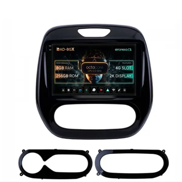 Navigatie Renault Captur (2013-2019), Android, X-Octacore 8GB RAM + 256GB ROM, 9.5 Inch - AD-BGX9008+AD-BGRKIT378