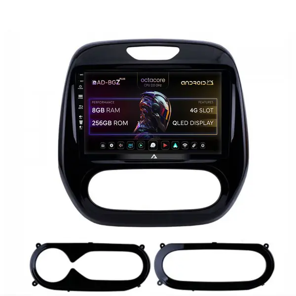 Navigatie Renault Captur (2013-2019), Android, Z-Octacore 8GB RAM + 256GB ROM, 9 Inch - AD-BGZ9008+AD-BGRKIT378