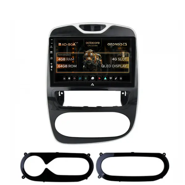 Navigatie Renault Clio IV (2016-2019), Android, A-Octacore 4GB RAM + 64GB ROM, 9 Inch - AD-BGA9004+AD-BGRKIT369-1619