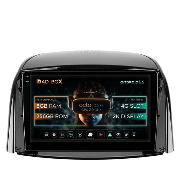Navigatie Renault Koleos (2009-2016), Android, X-Octacore 8GB RAM + 256GB ROM, 9.5 Inch - AD-BGX9008+AD-BGRKIT365
