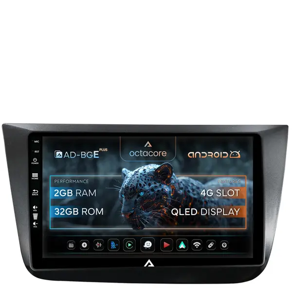 Navigatie Seat Altea Toledo (2005-2012), Android, E-Octacore 2GB RAM + 32GB ROM, 9 Inch - AD-BGE9002+AD-BGRKIT055