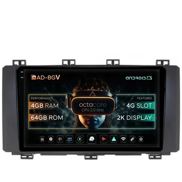 Navigatie Seat Ateca (2016-Prezent), Android, V-Octacore 4GB RAM + 64GB ROM, 9.5 Inch - AD-BGV9004+AD-BGRKIT001