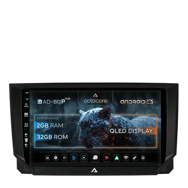Navigatie Seat Ibiza Arona (2017-2021), Android, P-Octacore 2GB RAM + 32GB ROM, 9 Inch - AD-BGP9002+AD-BGRKIT045