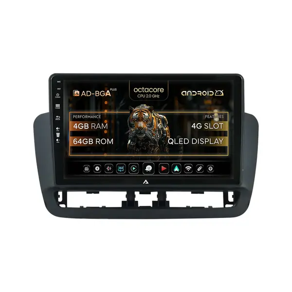 Navigatie Seat Ibiza IV (2014-2017), Android, A-Octacore 4GB RAM + 64GB ROM, 9 Inch - AD-BGA9004+AD-BGRKIT062