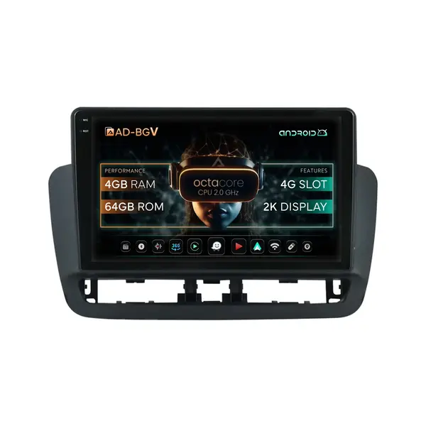 Navigatie Seat Ibiza IV (2014-2017), Android, V-Octacore 4GB RAM + 64GB ROM, 9.5 Inch - AD-BGV9004+AD-BGRKIT062