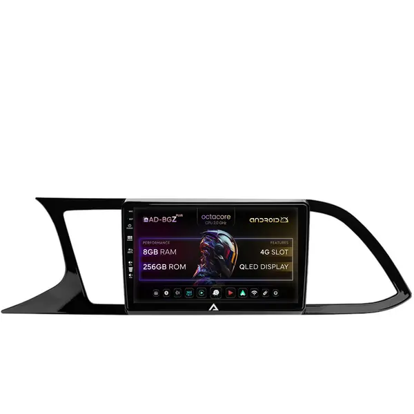 Navigatie Seat Leon 3 (2014-2020), Android, Z-Octacore 8GB RAM + 256GB ROM, 9 Inch - AD-BGZ9008+AD-BGRKIT047