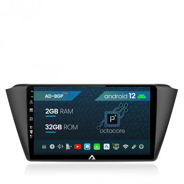Navigatie Skoda Fabia (2015+), Android 12, P-Octacore 2GB RAM + 32GB ROM, 9 Inch - AD-BGP9002+AD-BGRKIT039