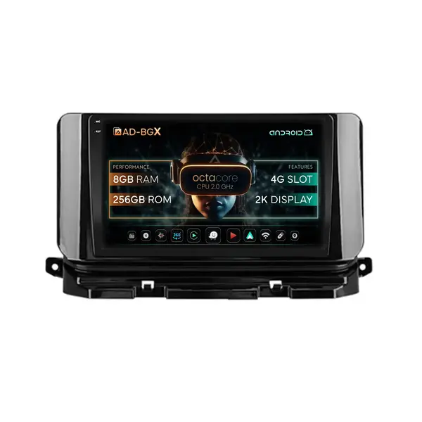 Navigatie Skoda Octavia 4 (2021+), Android, X-Octacore 8GB RAM + 256GB ROM, 10.36 Inch - AD-BGX10008+AD-BGRKIT010