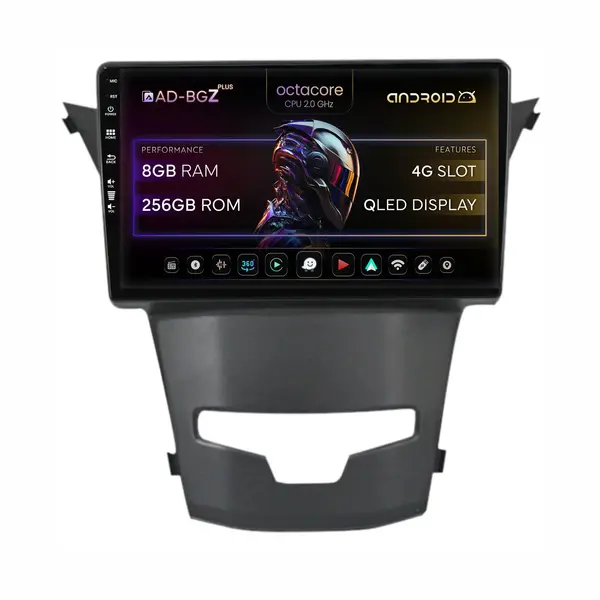 Navigatie Ssang Yong Korando (2013-2019), Android, Z-Octacore 8GB RAM + 256GB ROM, 9 Inch - AD-BGZ9008+AD-BGRKIT441