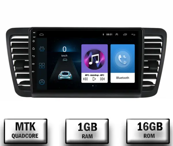 Navigatie Subaru Legacy (2004-2010), Android 10, P-Quadcore 1GB RAM + 16GB ROM, 9 Inch - AD-BGP9001+AD-BGRKIT338