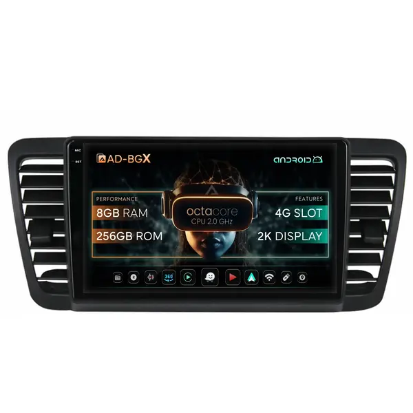 Navigatie Subaru Legacy (2004-2010), Android, X-Octacore 8GB RAM + 256GB ROM, 9.5 Inch - AD-BGX9008+AD-BGRKIT338