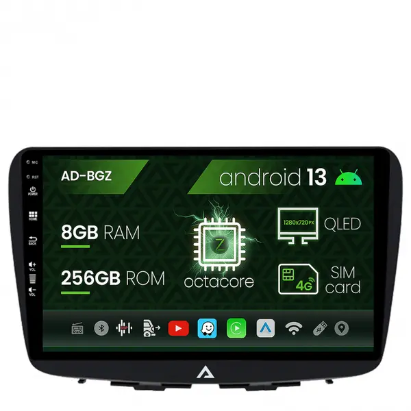 Navigatie Suzuki Baleno, Android 13, Z-Octacore 8GB RAM + 256GB ROM, 9 Inch - AD-BGZ9008+AD-BGRKIT310