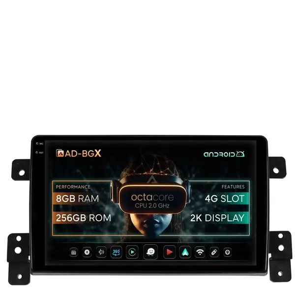 Navigatie Suzuki Grand Vitara (2005-2015), Android, X-Octacore 8GB RAM + 256GB ROM, 9.5 Inch - AD-BGX9008+AD-BGRKIT314
